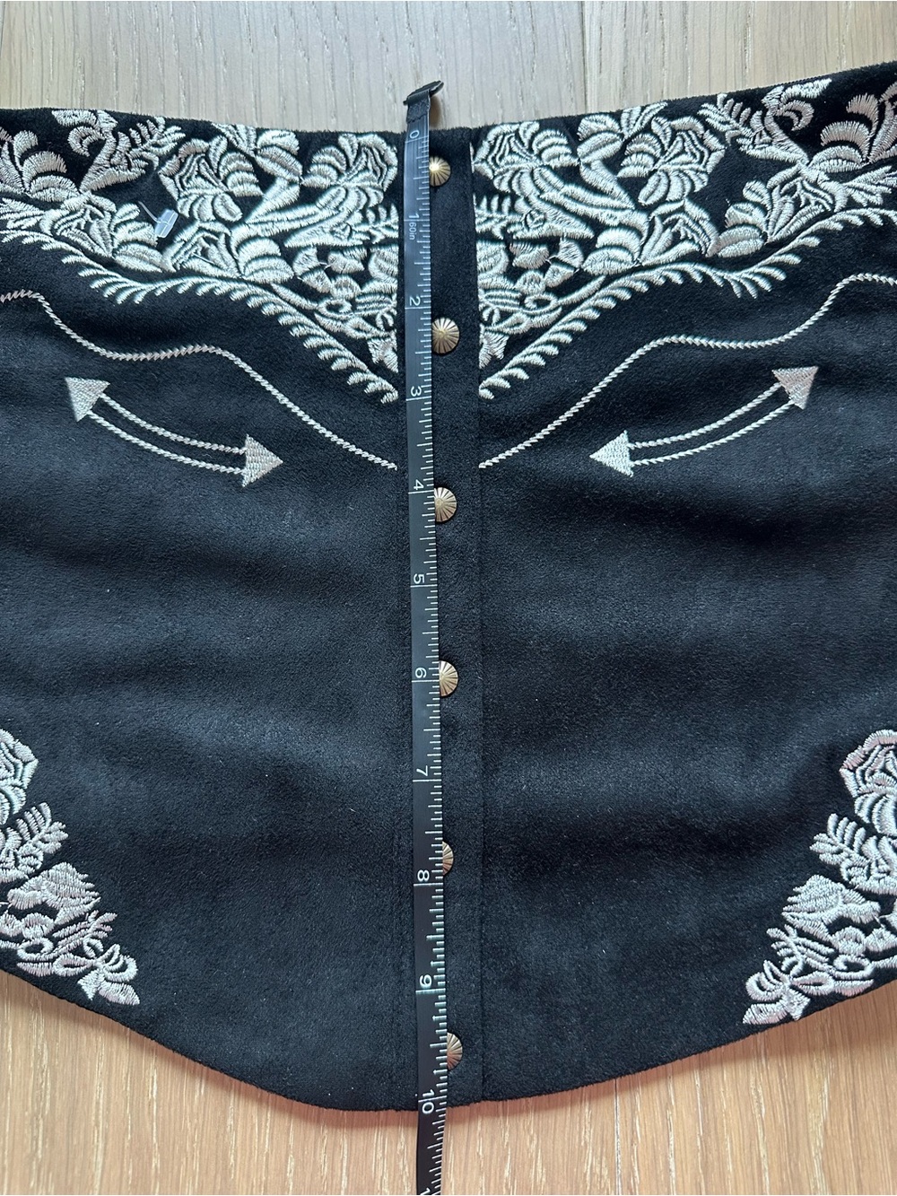 Women’s Embroidered Black Corset Bustier Desert Western Cowgirl Nashville Top - Picture 10 of 11
